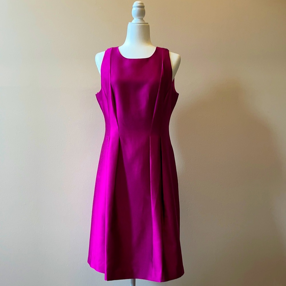 A beautiful purple dress. Midi length.